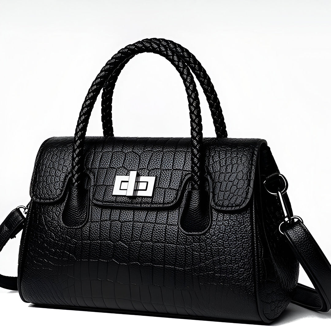 Merlot Woven Shoulder Bag – FIORENE