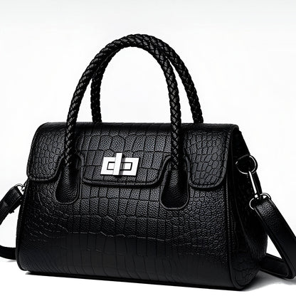 Merlot Woven Shoulder Bag – FIORENE