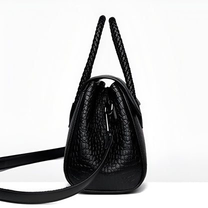 Merlot Woven Shoulder Bag – FIORENE