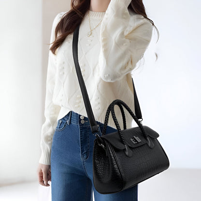 Merlot Woven Shoulder Bag – FIORENE