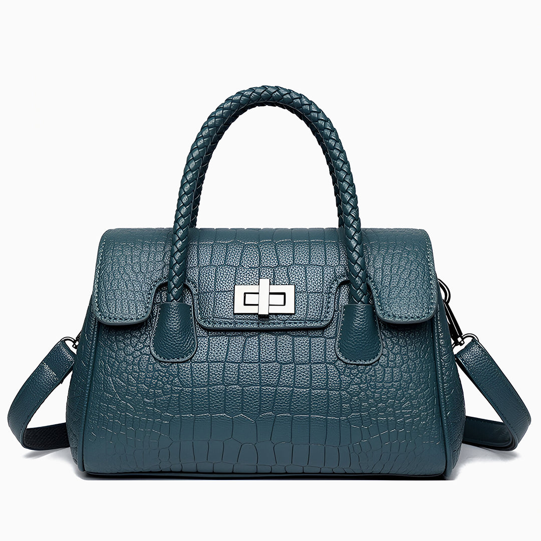 Merlot Woven Shoulder Bag – FIORENE