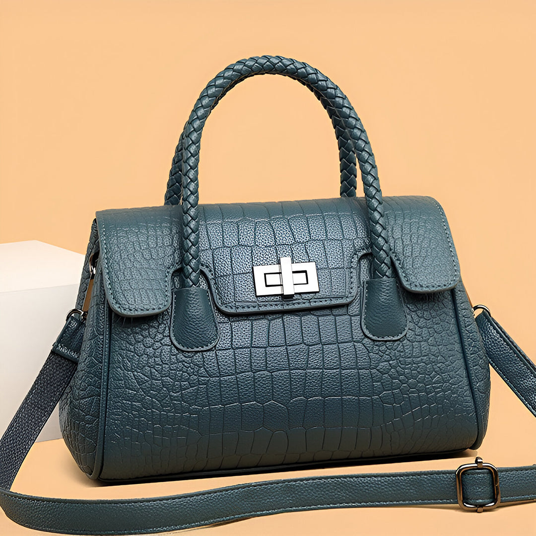 Merlot Woven Shoulder Bag – FIORENE