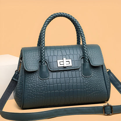 Merlot Woven Shoulder Bag – FIORENE