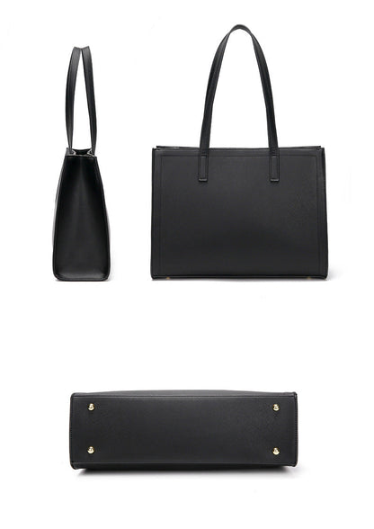 Noir Silhouette Work Tote Bag – FIORENE