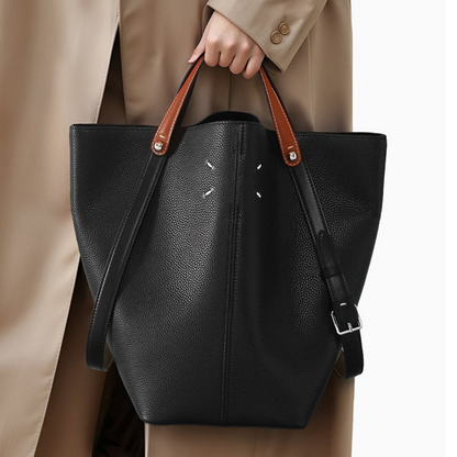 Structured Midnight Shoulder Bag – FIORENE