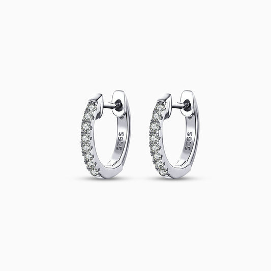 Vittoria Pavé Hoop Earrings - FIORENE