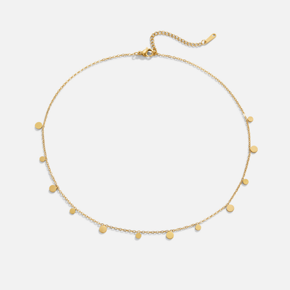 Golden Medallion Necklace – FIORENE