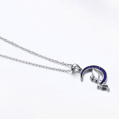Celestina Fairy Moon Pendant Necklace – FIORENE