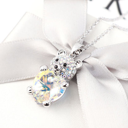 Teddy Love Heart Pendant Necklace - FIORENE