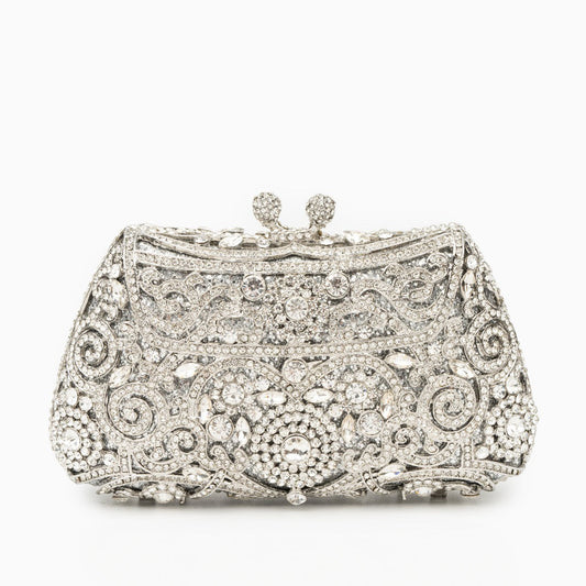 Baroque Frost Crystal Clutch – FIORENE