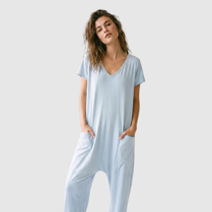 Relaxed Fit Pocket Jumpsuit – FIORENE