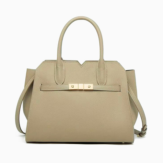 Soft Taupe Structure Tote Bag – FIORENE
