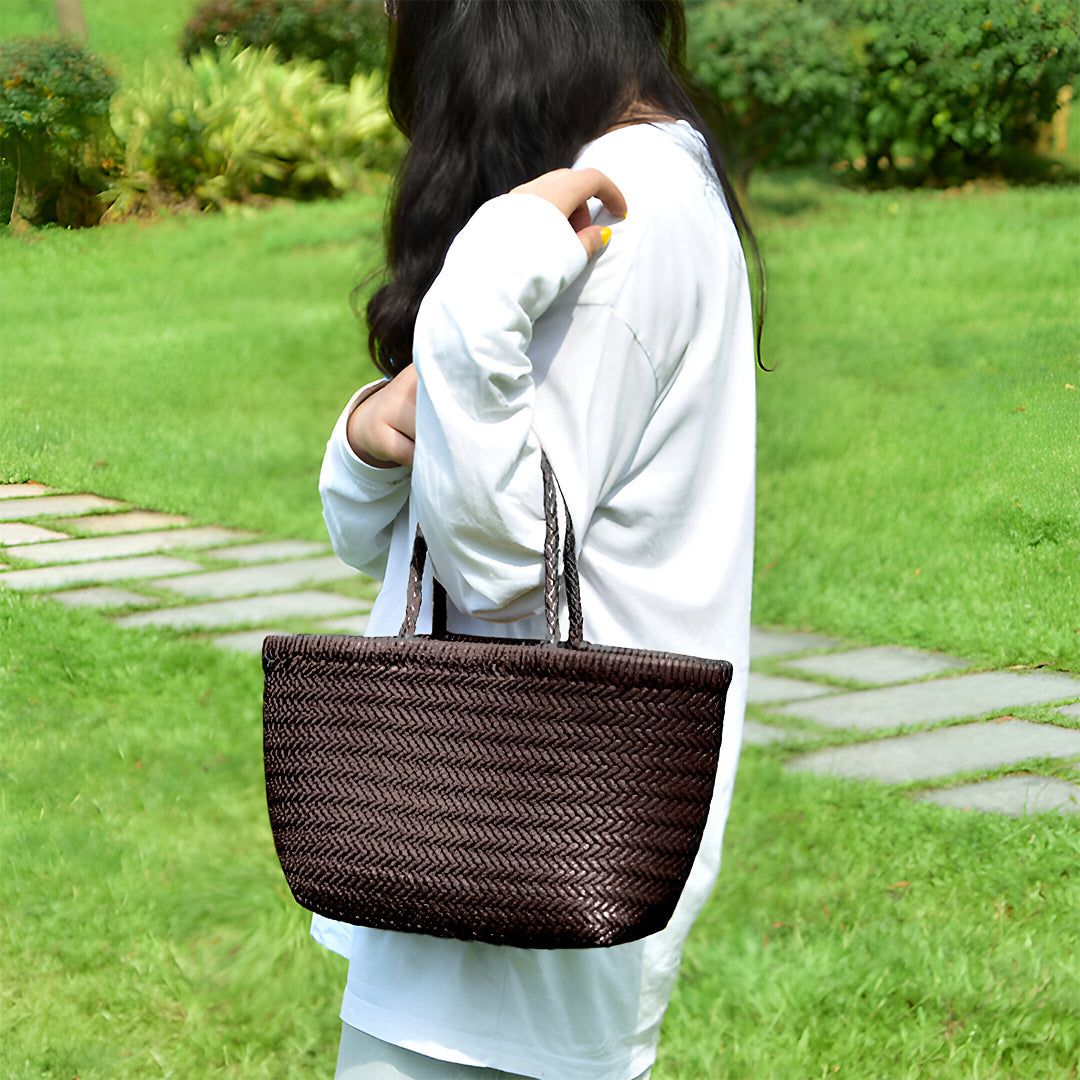 Woven Beach Tote Bag - FIORENE