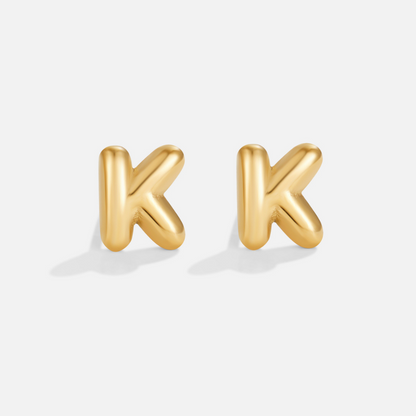 Gilded Balloon Letter Studs – FIORENE
