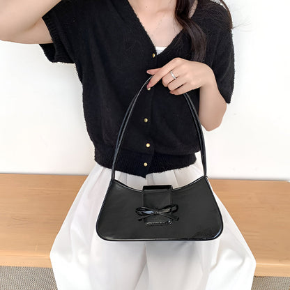 Scarlet Bow Charm Handbag - FIORENE
