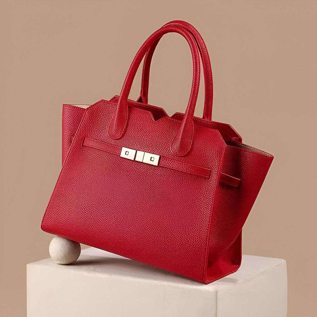 Soft Taupe Structure Tote Bag – FIORENE