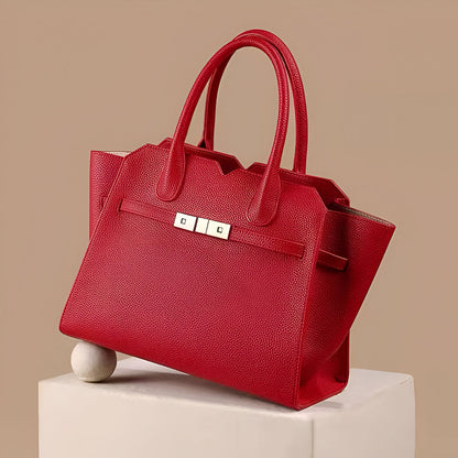 Soft Taupe Structure Tote Bag – FIORENE