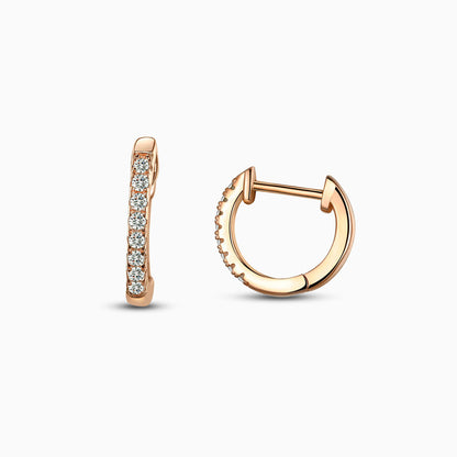 Vittoria Pavé Hoop Earrings - FIORENE