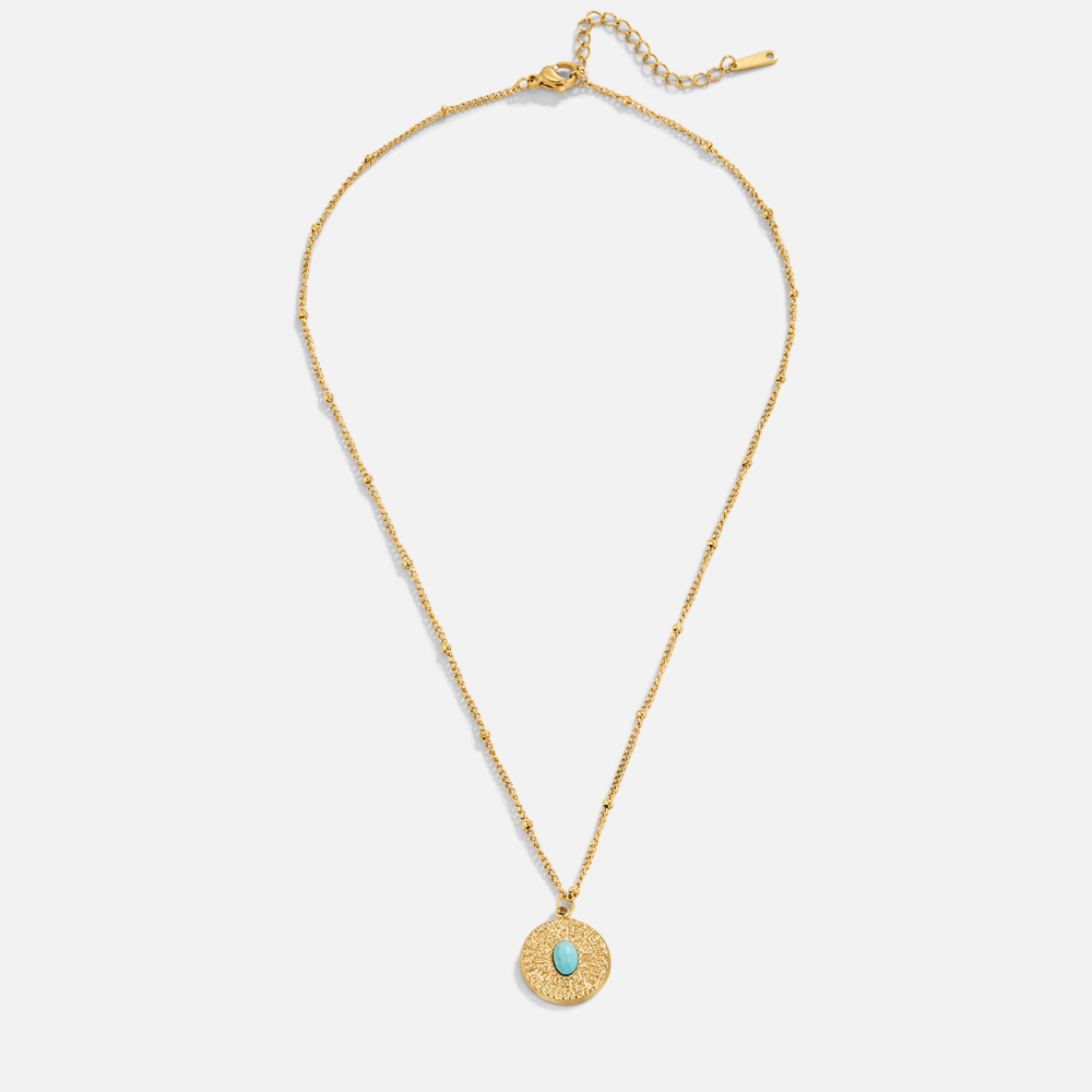 Azure Medallion Necklace – FIORENE