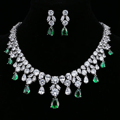 Royal Sapphire Elegance Necklace Set – FIORENE