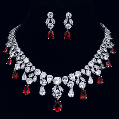 Royal Sapphire Elegance Necklace Set – FIORENE