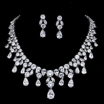 Royal Sapphire Elegance Necklace Set – FIORENE