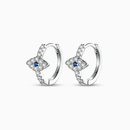 Aegina Evil Eye Huggie Earrings - FIORENE