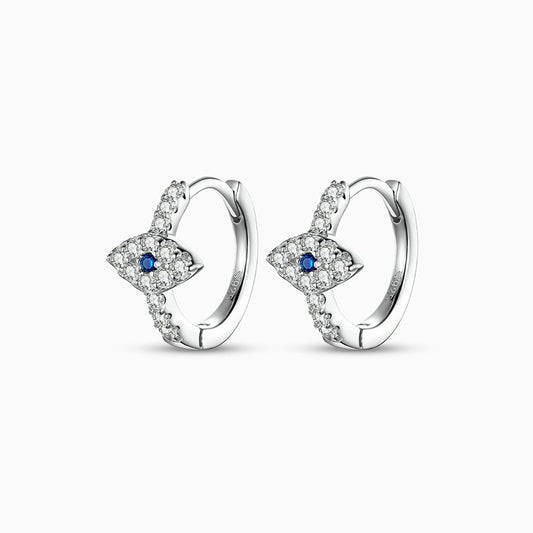 Aegina Evil Eye Huggie Earrings - FIORENE