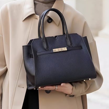 Soft Taupe Structure Tote Bag – FIORENE