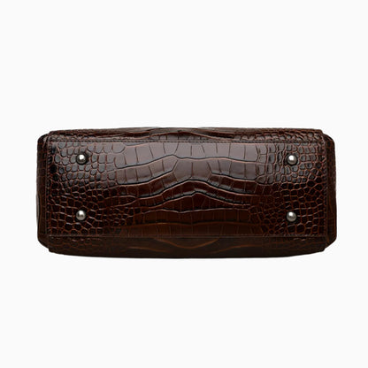 Crocodile Square Handle Tote Bag – FIORENE