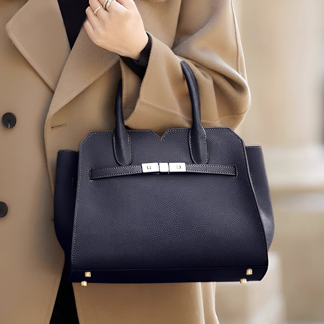 Soft Taupe Structure Tote Bag – FIORENE