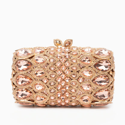 Champagne Blush Gem Clutch – FIORENE