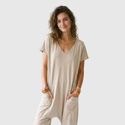 Relaxed Fit Pocket Jumpsuit – FIORENE
