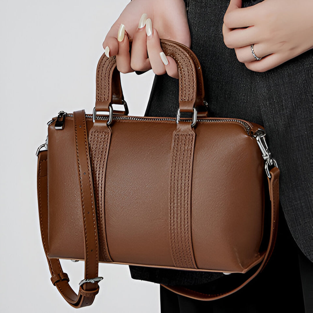 Espresso Stitch Shoulder Bag – FIORENE