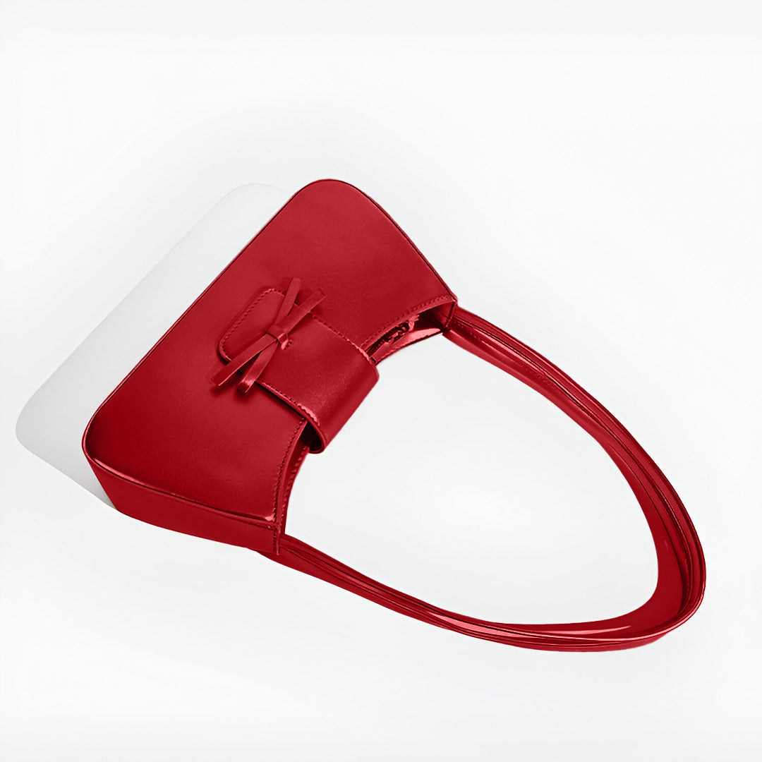 Scarlet Bow Charm Handbag - FIORENE