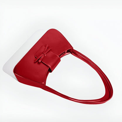 Scarlet Bow Charm Handbag - FIORENE