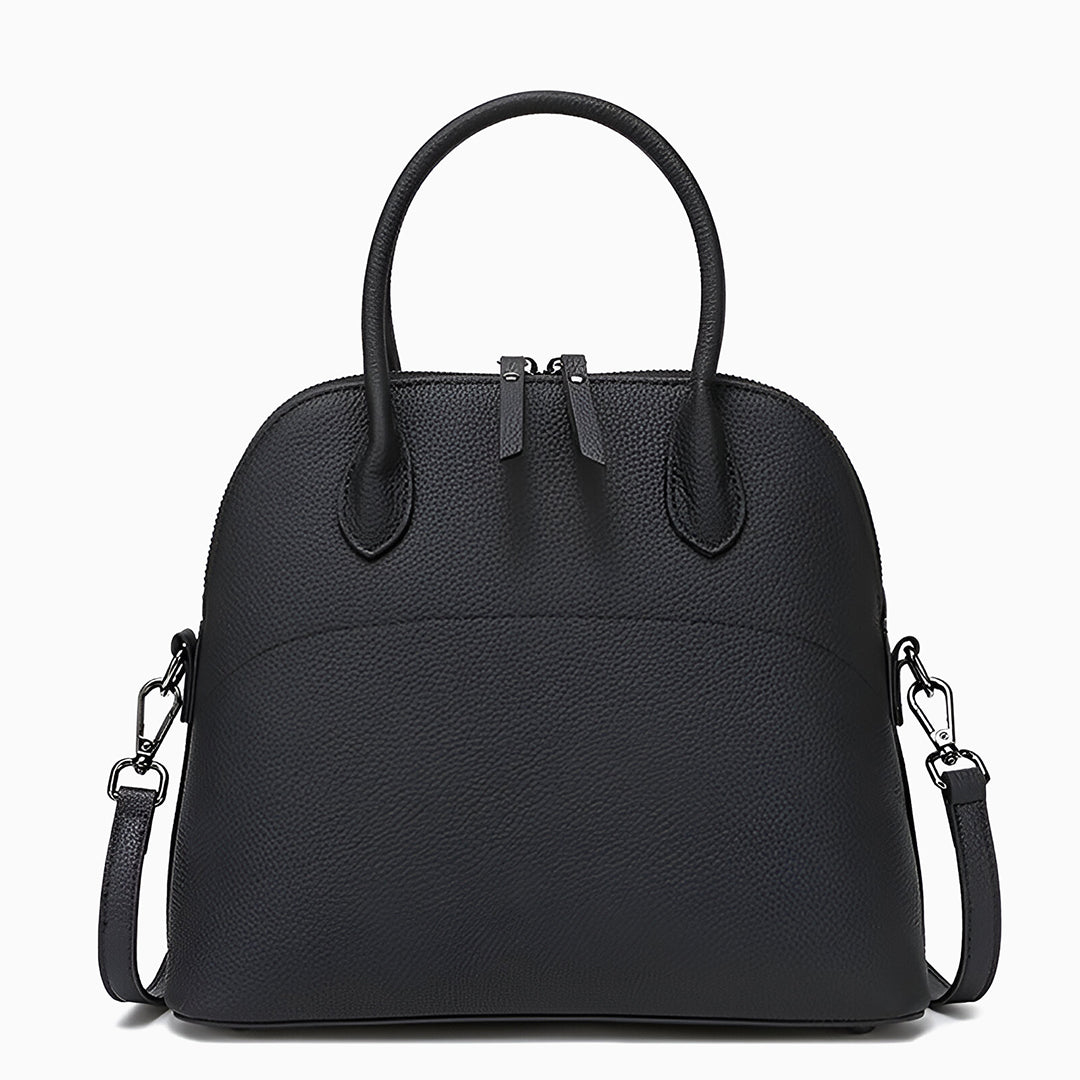 Noir Grace Dome Shoulder Bag – FIORENE