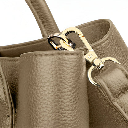 Olive Taupe Curve Shoulder Bag – FIORENE