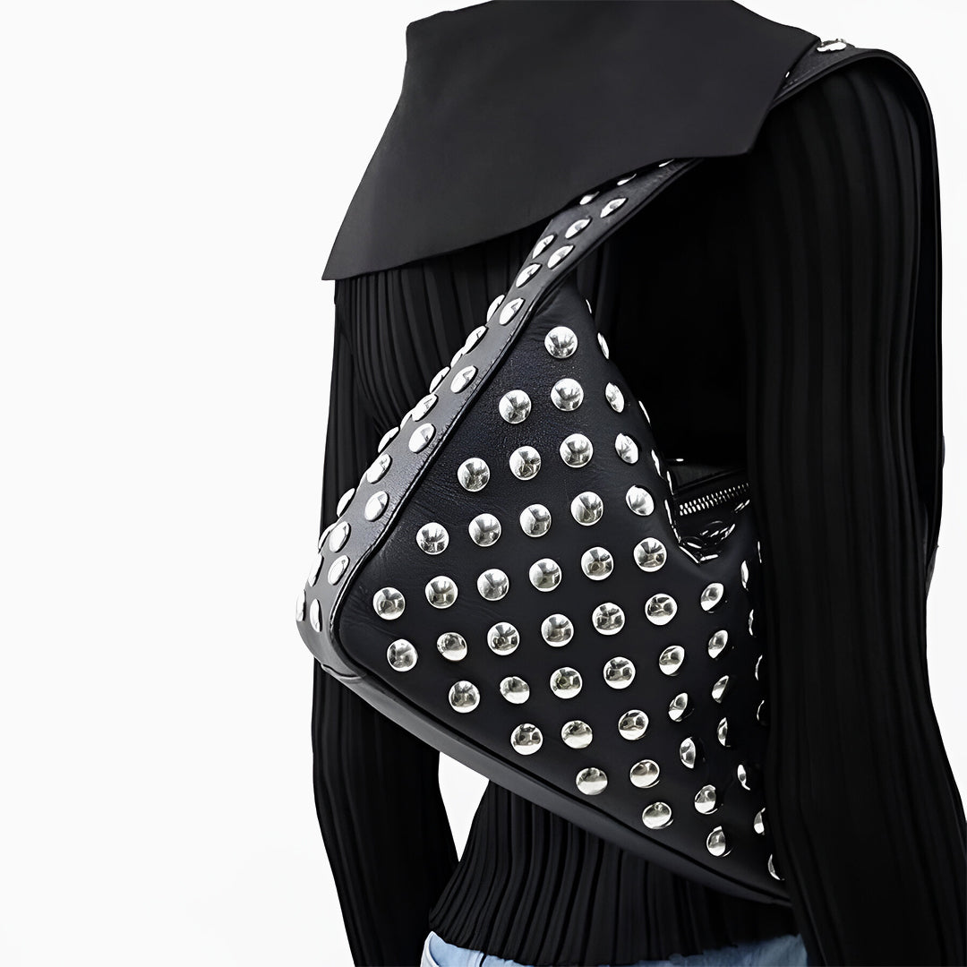 Studded Edge Handbag - FIORENE