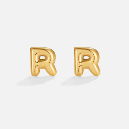 Gilded Balloon Letter Studs – FIORENE