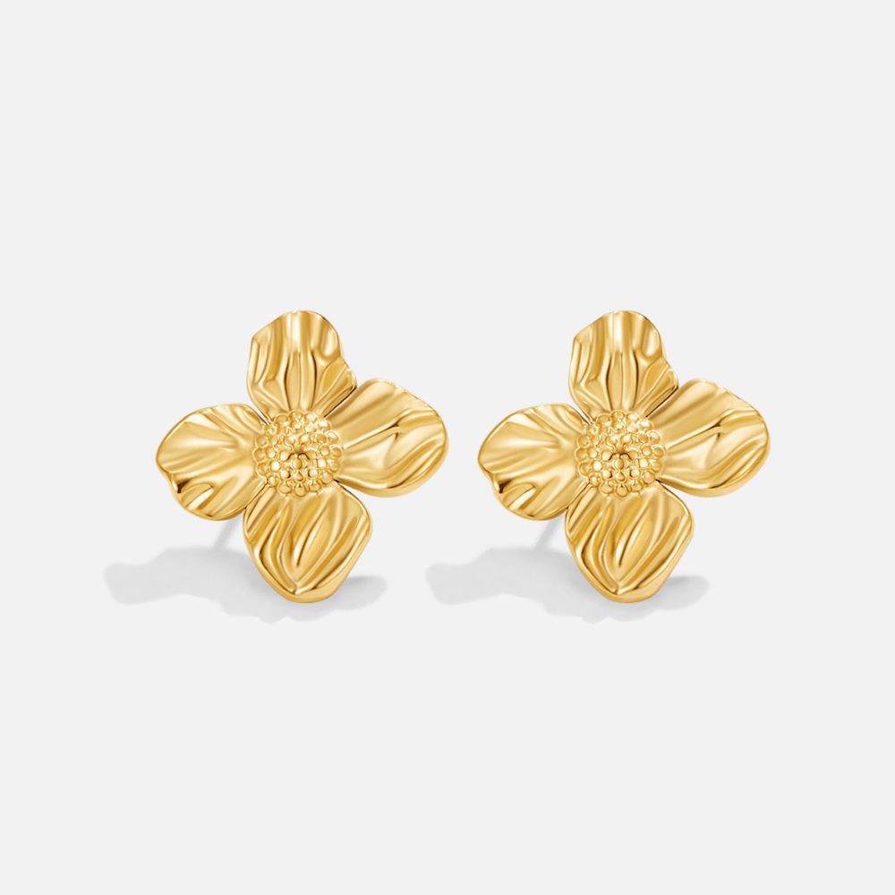 Golden Blossom Studs – FIORENE