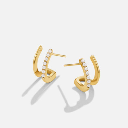 Gilded Nacre Duo Earring – FIORENE