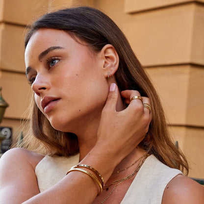 Gilded Nacre Duo Earring – FIORENE