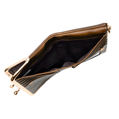 Velvet Noir Kisslock Wallet – FIORENE