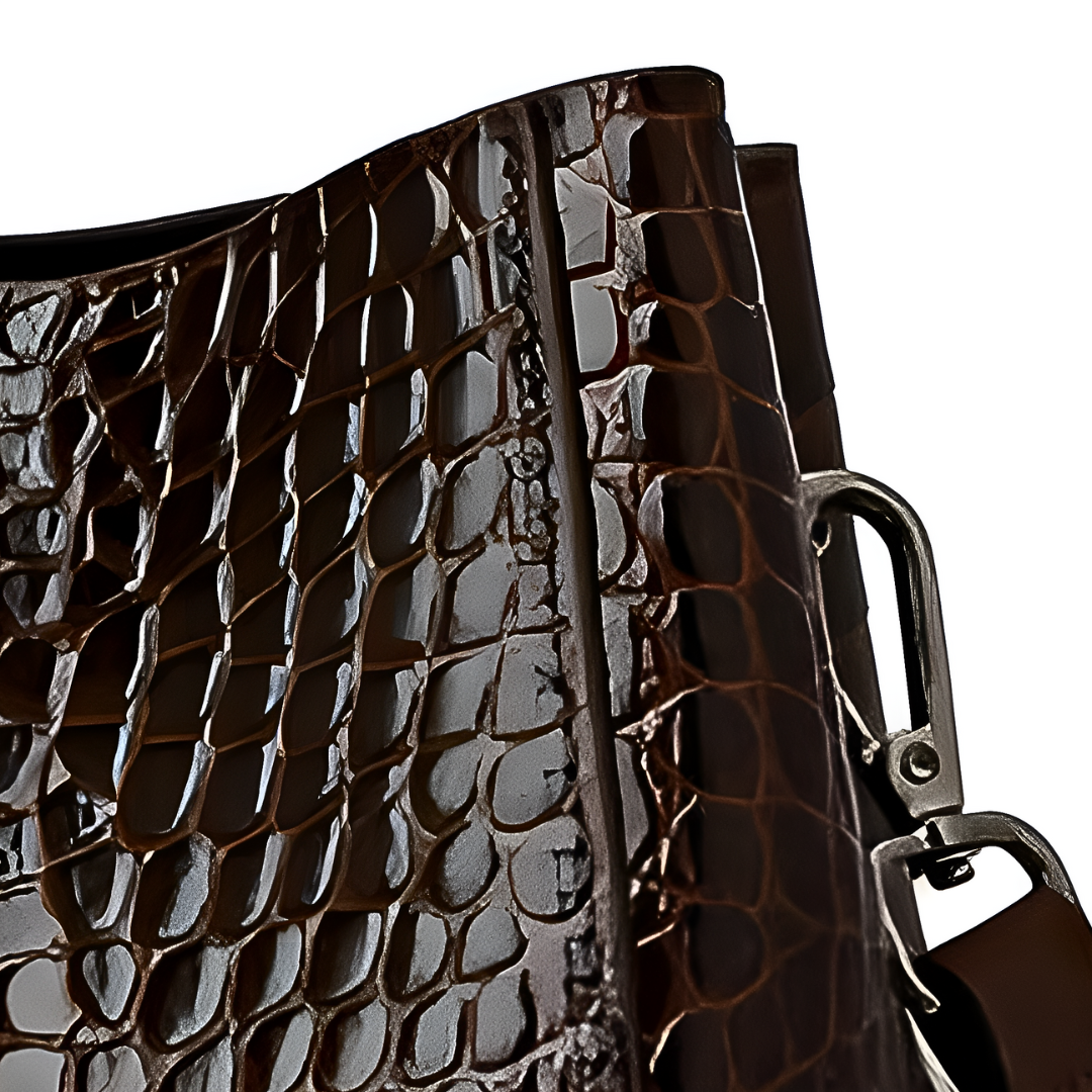 Crocodile Square Handle Tote Bag – FIORENE
