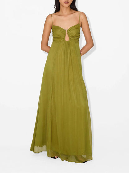 Virelle Olive Mirage Maxi Dress