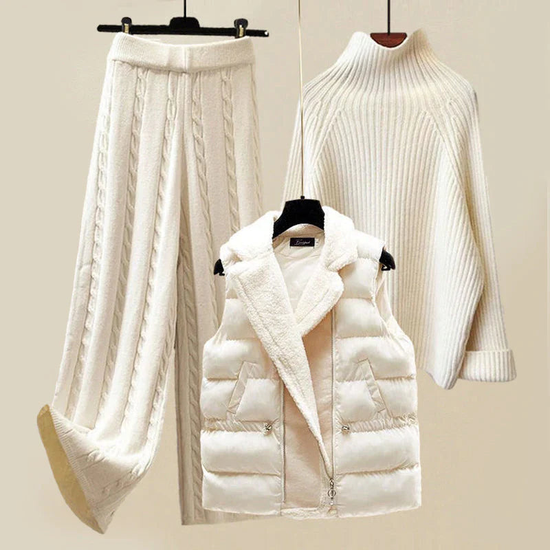Winter Cloud 3 Piece Knit Set – FIORENE
