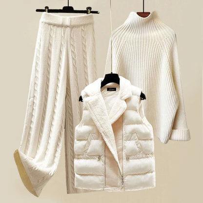 Winter Cloud 3 Piece Knit Set – FIORENE
