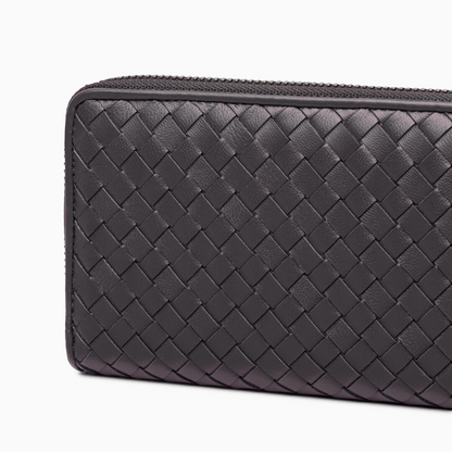 Charcoal Weave Wallet – FIORENE