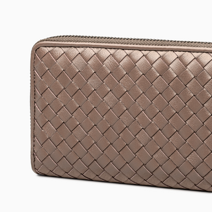 Charcoal Weave Wallet – FIORENE
